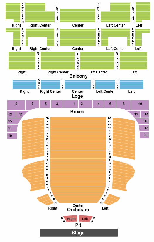 Music Hall Beetlejuice Seating Chart
